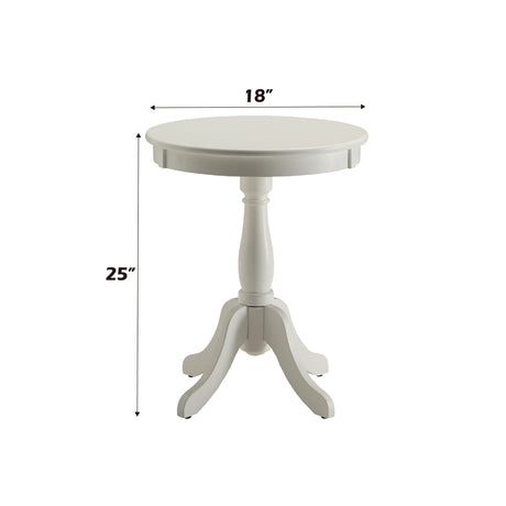 Alger White Accent Table - Ornate Home