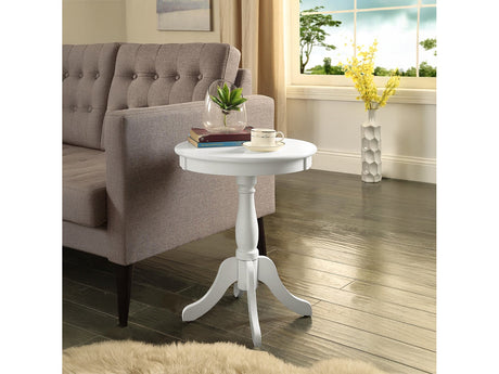 Alger White Accent Table - Ornate Home