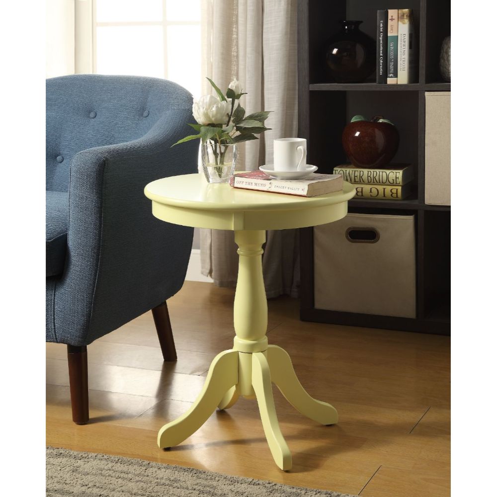 Alger Yellow Accent Table - Ornate Home