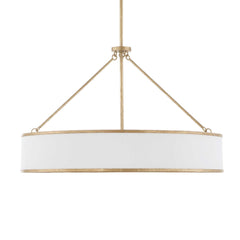 Algiers Gold/White 8 Light Drum Pendant - Ornate Home
