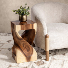Alia Natural Accent Table - Ornate Home