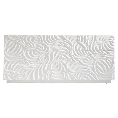 Alia White Plaster Dresser - Ornate Home