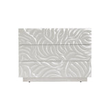 Alia White Plaster Nightstand - Ornate Home