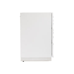 Alia White Plaster Nightstand - Ornate Home