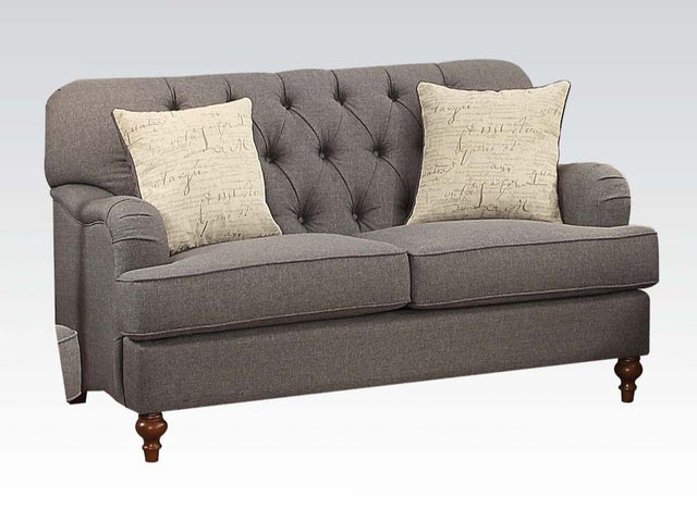 Alianza Dark Gray Loveseat - Ornate Home