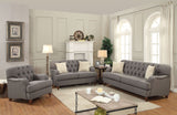Alianza Dark Gray Sofa w/ 2 Pillows - Ornate Home