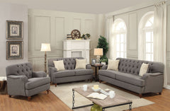 Alianza Dark Gray Sofa w/ 2 Pillows - Ornate Home