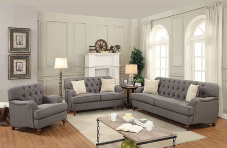 Alianza Dark Gray Sofa w/ 2 Pillows - Ornate Home