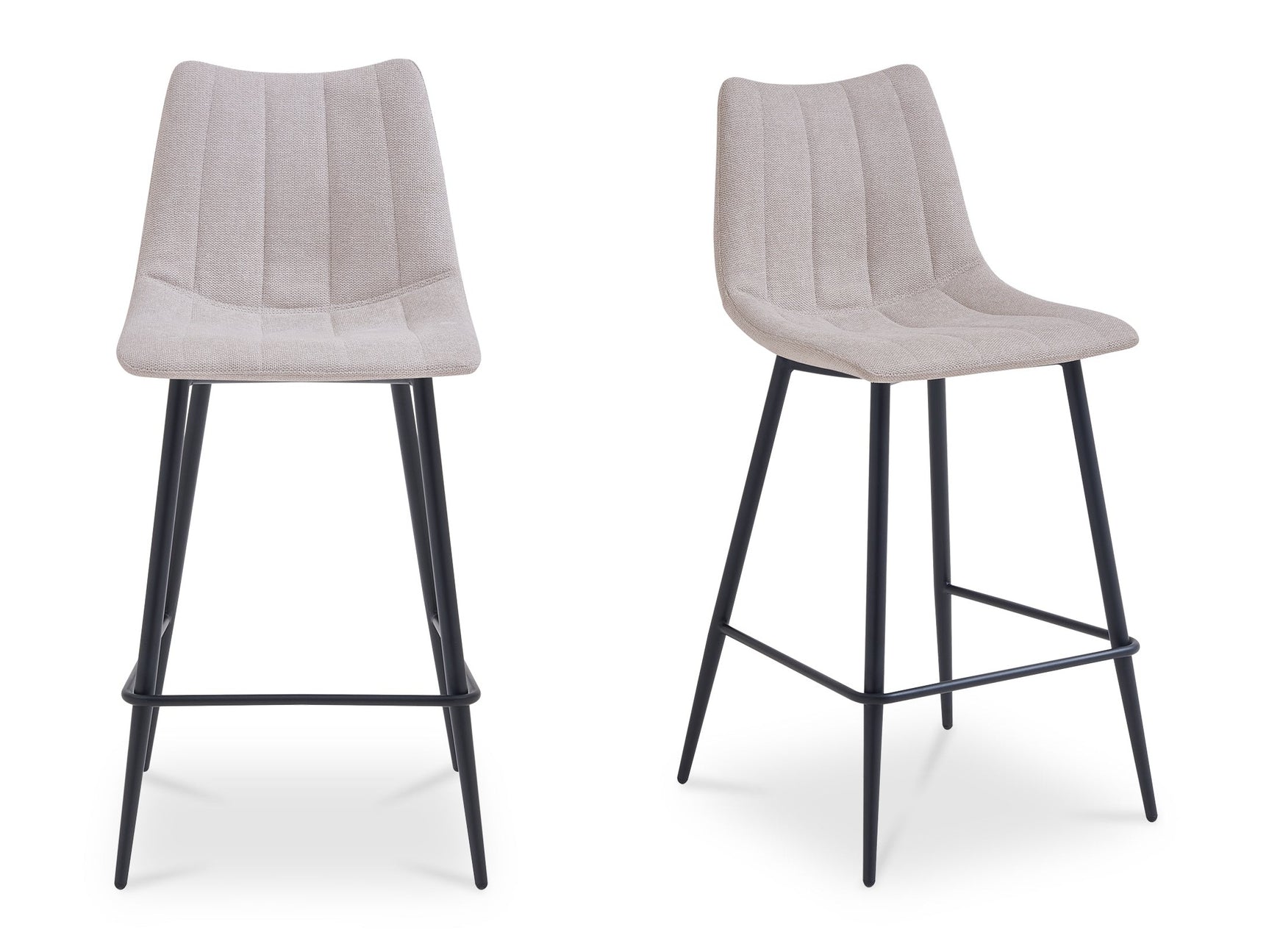 Alibi Beige Bar Stool (Set of 2) - Ornate Home