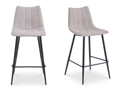 Alibi Beige Bar Stool (Set of 2) - Ornate Home