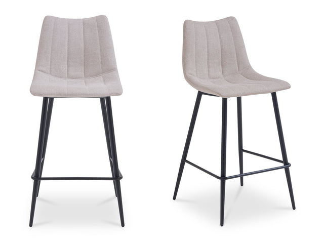 Alibi Beige Bar Stool (Set of 2) - Ornate Home
