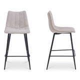 Alibi Beige Bar Stool (Set of 2) - Ornate Home