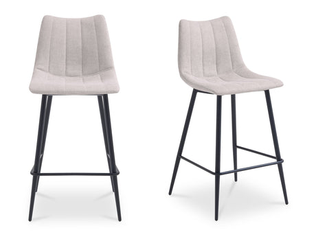 Alibi Beige Counter Stool (Set of 2) - Ornate Home
