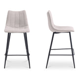 Alibi Beige Counter Stool (Set of 2) - Ornate Home