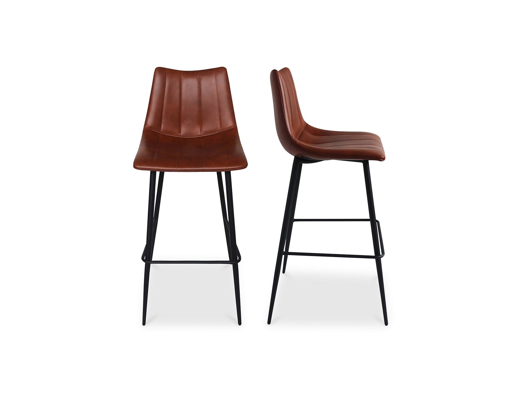 Alibi Brown Barstool (Set of 2) - Ornate Home