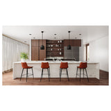 Alibi Brown Counter Stool (Set of 2) - Ornate Home