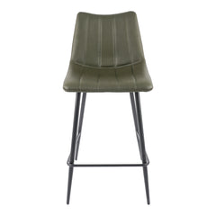 Alibi Dark Green Counter Stool (Set of 2) - Ornate Home