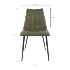 Alibi Dark Green Dining Chair (Set of 2) - Ornate Home
