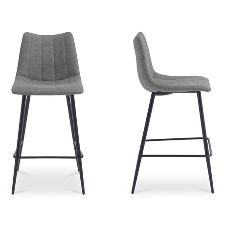 Alibi Dark Grey Bar Stool (Set of 2) - Ornate Home