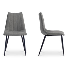 Alibi Dark Grey Dining Chair (Set of 2) - Ornate Home