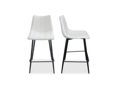 Alibi Ivory Counter Stool (Set of 2) - Ornate Home