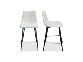 Alibi Ivory Counter Stool (Set of 2) - Ornate Home