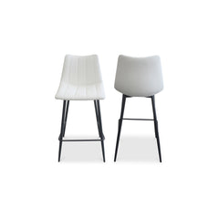 Alibi Ivory Counter Stool (Set of 2) - Ornate Home