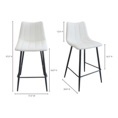 Alibi Ivory Counter Stool (Set of 2) - Ornate Home