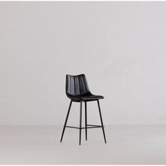 Alibi Matte Black Barstool (Set of 2) - Ornate Home