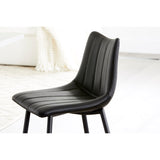 Alibi Matte Black Counter Stool (Set of 2) - Ornate Home