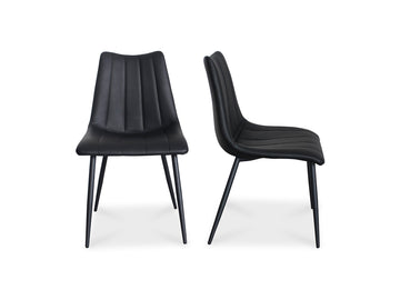 Alibi Matte Black Dining Chair (Set of 2) - Ornate Home