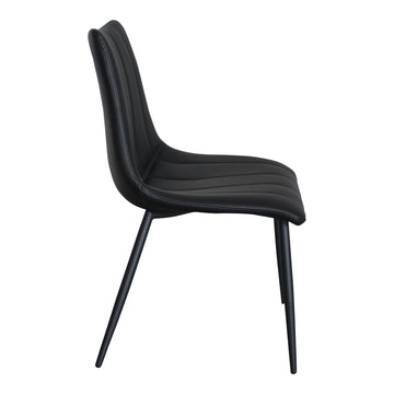 Alibi Matte Black Dining Chair (Set of 2) - Ornate Home