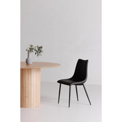 Alibi Matte Black Dining Chair (Set of 2) - Ornate Home
