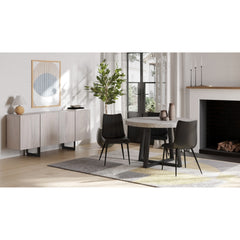 Alibi Matte Black Dining Chair (Set of 2) - Ornate Home