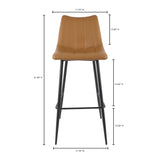 Alibi Tan Barstool (Set of 2) - Ornate Home