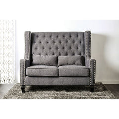 Alicante Gray Loveseat Bench - Ornate Home