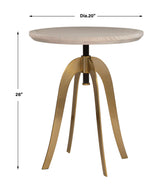 Alice Oak Adjustable Accent Table - Ornate Home