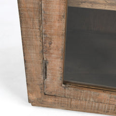 Alida Antique Brown 2-Door Tall Cabinet