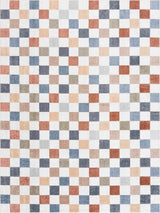 Alie Colorful Checkered Washable Rug - Ornate Home