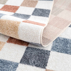 Alie Colorful Checkered Washable Rug - Ornate Home
