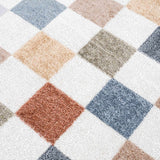 Alie Colorful Checkered Washable Rug - Ornate Home