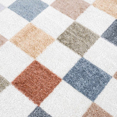 Alie Colorful Checkered Washable Rug - Ornate Home