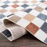 Alie Colorful Checkered Washable Rug - Ornate Home