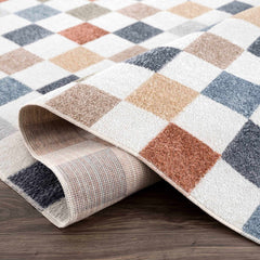 Alie Colorful Checkered Washable Rug - Ornate Home
