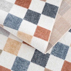 Alie Colorful Checkered Washable Rug - Ornate Home