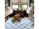 Alie Gray Checkered Washable Area Rug - Ornate Home
