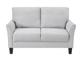 Alina Gray Loveseat - Ornate Home