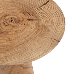 Alina Heartwood Natural 14" Round Accent Table