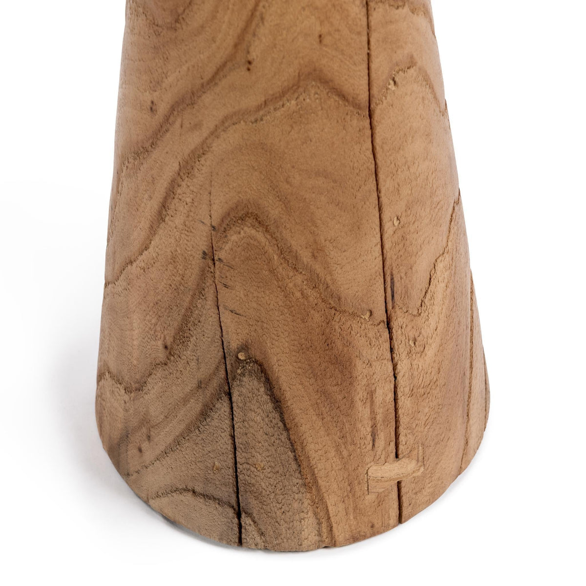 Alina Heartwood Natural 14" Round Accent Table