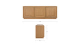 Alina Natural Sideboard - Ornate Home